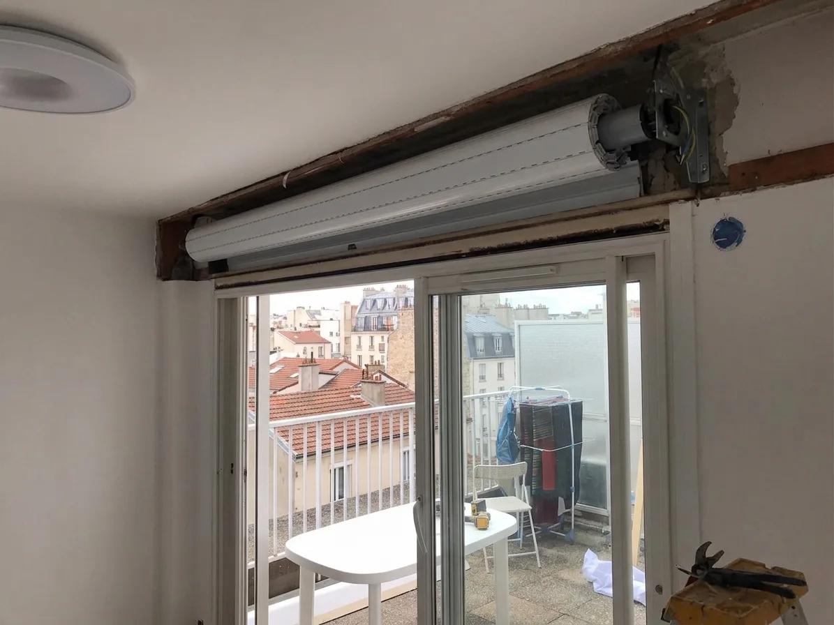 Installation de volet roulant